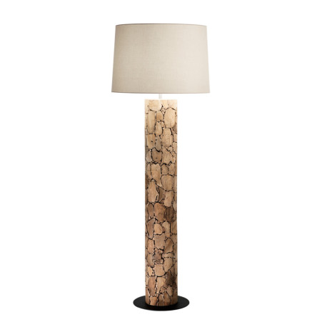 LAMPADAIRE - XYLO PT - E27 - BOIS - ABJ BLANC - Ø600