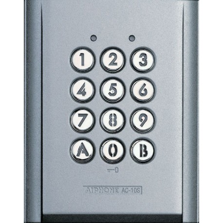 Clavier saillie métal injecté - rétro éclairé - 100 codes et 2 relais