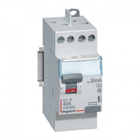 Interrupteur différentiel - 40A - 30mA - Type A - 230V - Vis/vis
