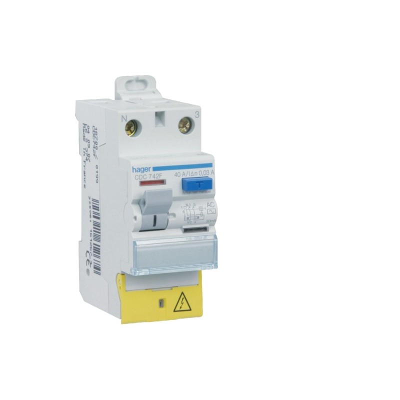                         Interrupteur différentiel 2P 40A 30mA - Type AC