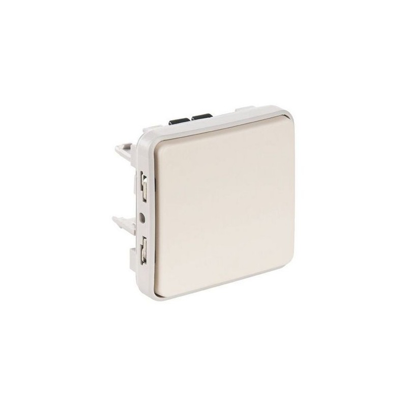                         Va et vient Plexo IP55 - Composable saillie ou encastré - Blanc