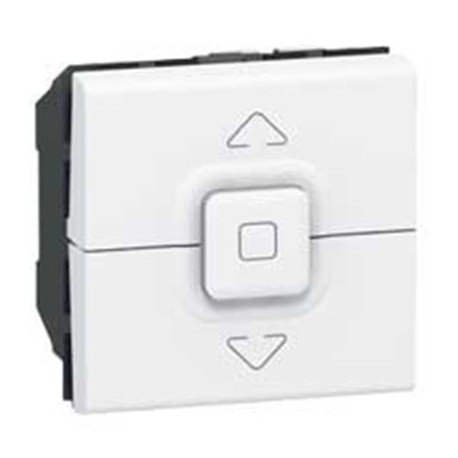 Poussoir pour 1 ou plusieurs volets-roulants - Mosaic - 2 modules - blanc