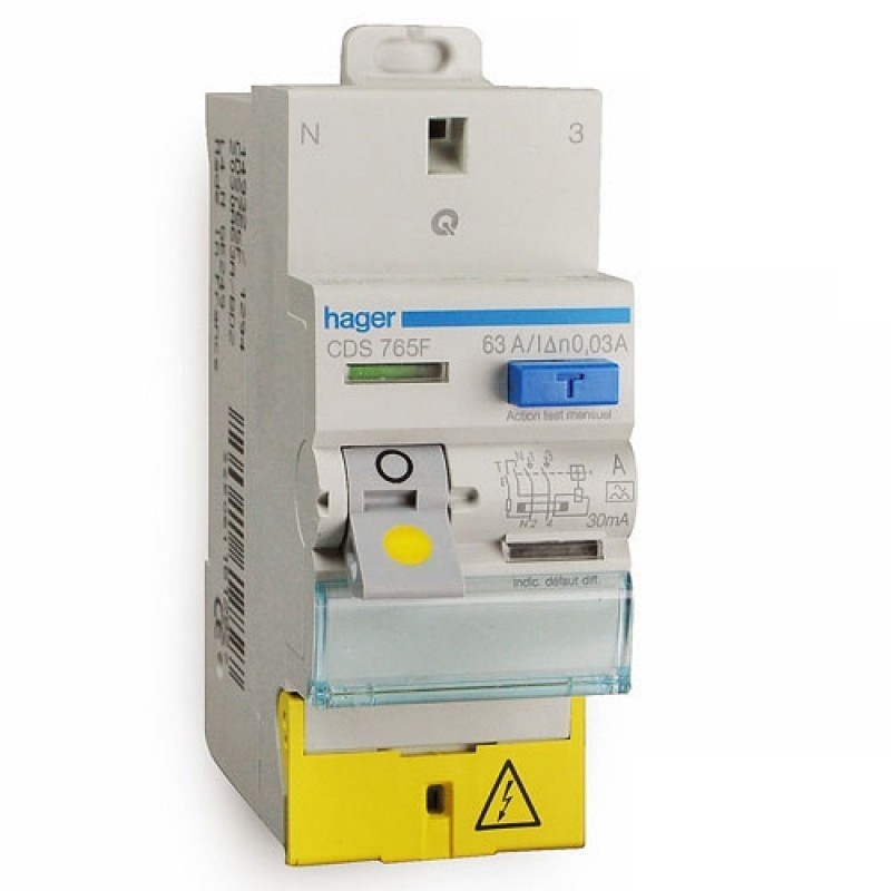                         Interrupteur différentiel type AC 63A