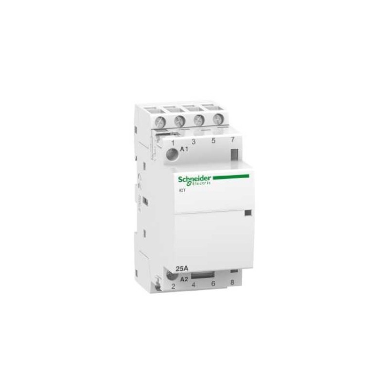                         Contacteur Acti9 iCT Tétra 4NO  - Heures creuses - 25A