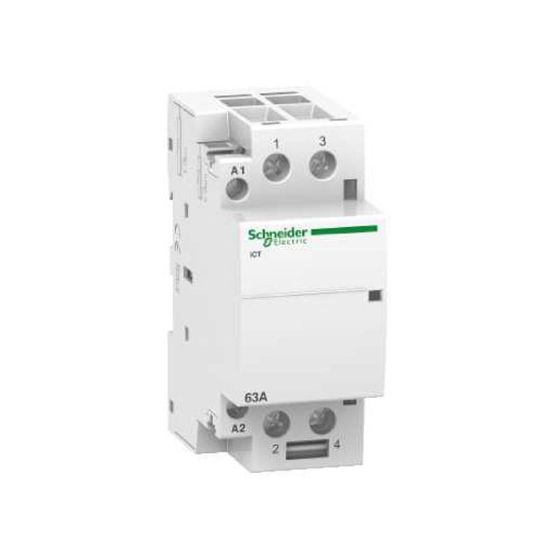                         Contacteur 63A - 2NO - 220...240VCA - 50Hz - Acti9 - iCT