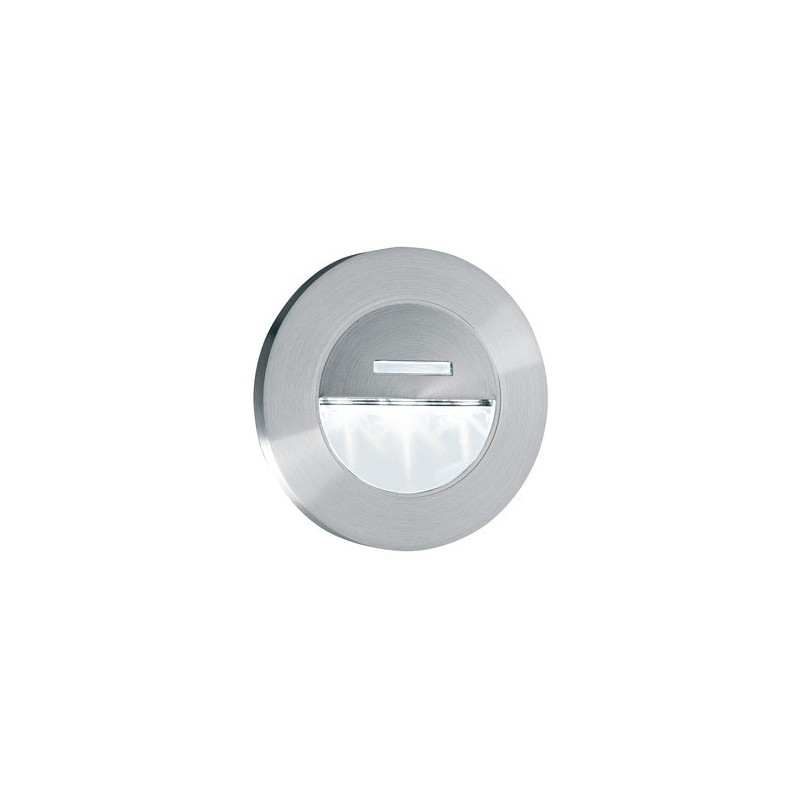                         Balise encastrée 3 LED Muro 2 - 1W - Blanc froid - Aluminum brossé