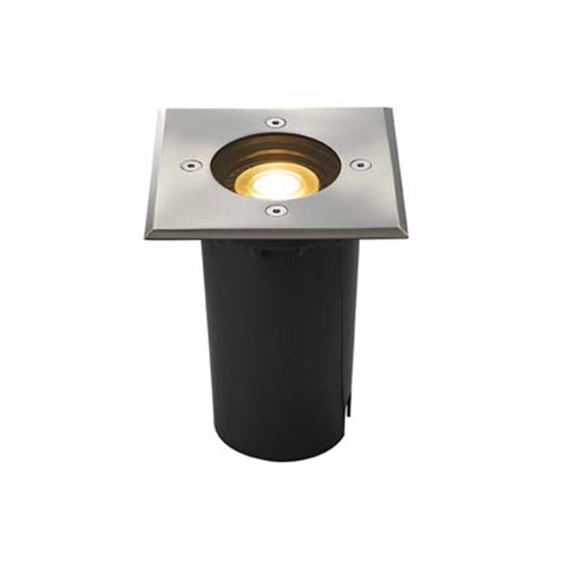                         Projecteur encastré de sol Solasto 120  - Carré - GU10 - 6W