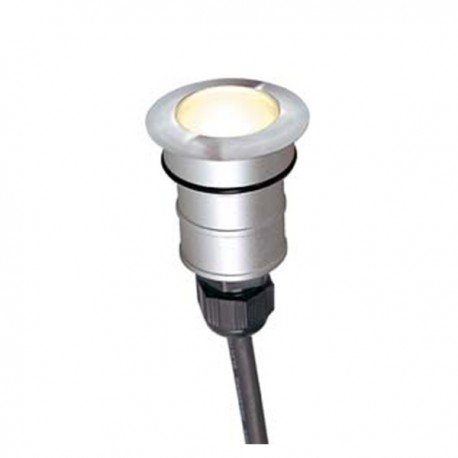 Projecteur encastré de sol Power Trail-Lite LED - Rond - Inox - 3000 K - 1W