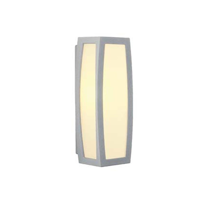                         Applique Meridian Box - Gris argent - 25W - Sans ampoule