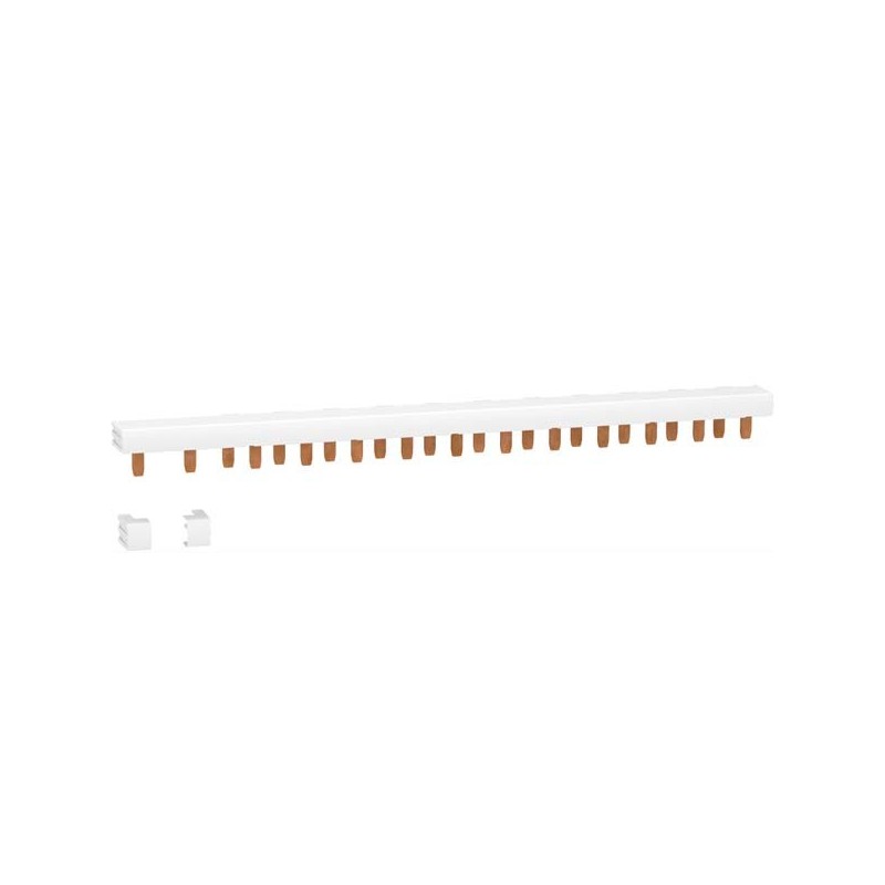                         Peigne monobloc XP Resi9 - 1P+N - 63A - 26 pas - Cache dents de 5 modules