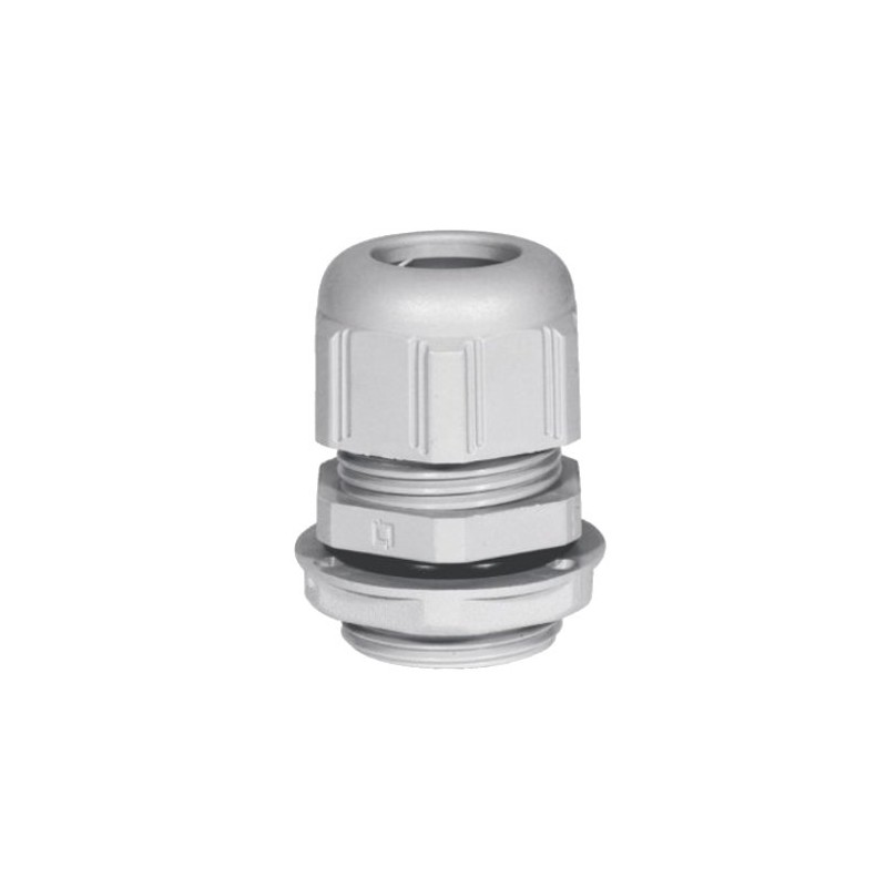                         Presse-étoupe plastique - Filetage ISO - Gris