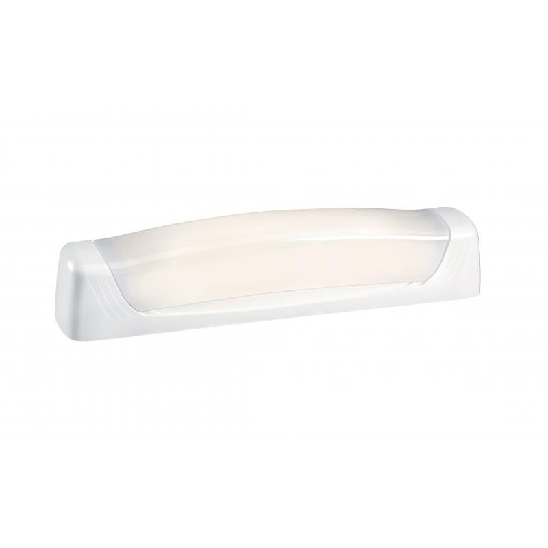                         Réglette LED murale blanche TALASSO pour salle d'eau - 6W - 2700K - IP24 - Non dimmable - Avec ampoule