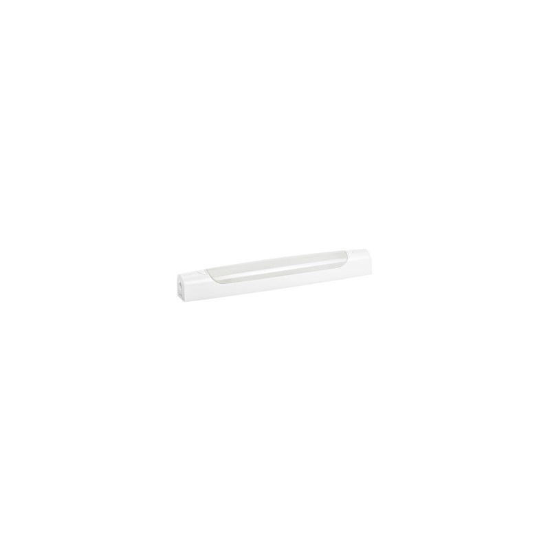                         Réglette symétrique LED murale blanche MAUD pour salle d'eau - W - 2700K - IP44 - Non dimmable - Avec ampoule