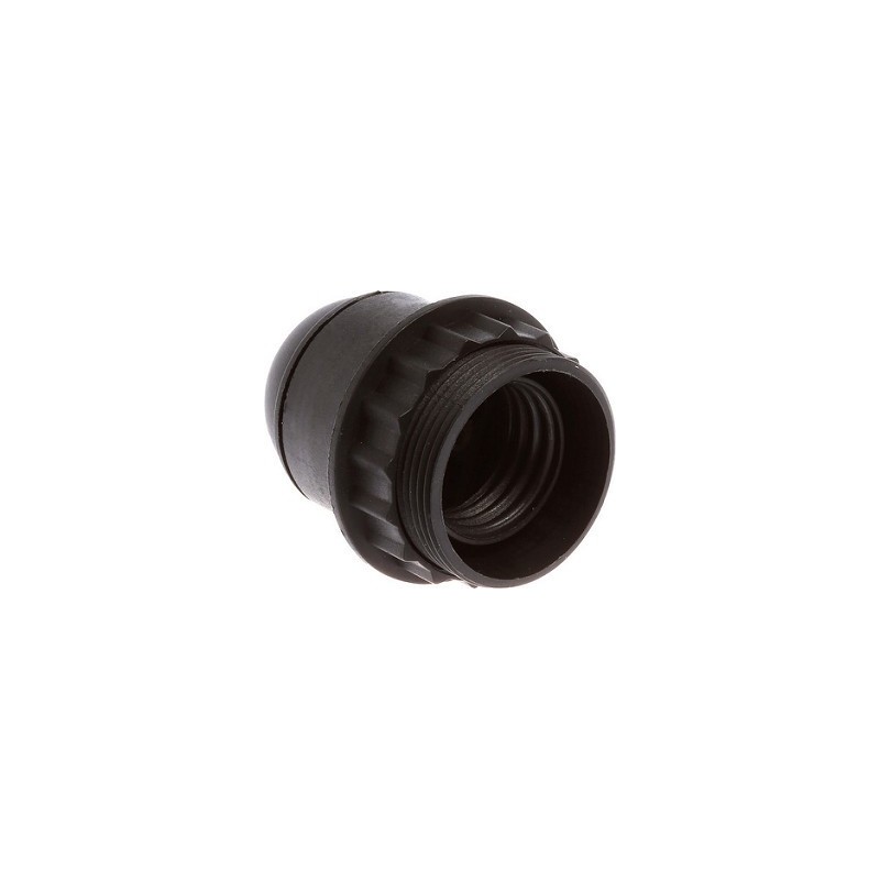                         Douille classique double bague à connexion automatique - E27 - Encliquetable - Noir