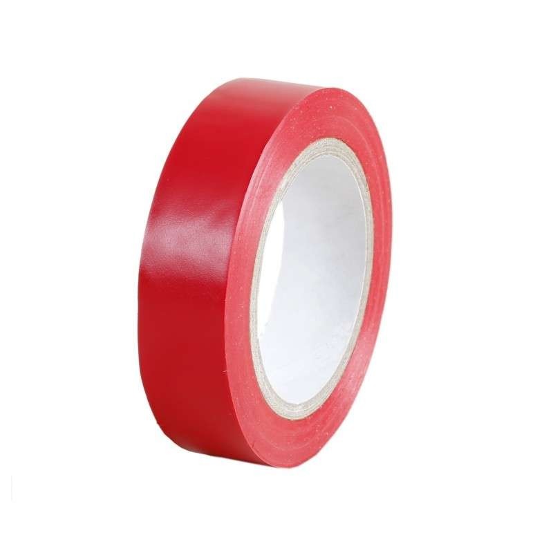                         Ruban isolant adhésif - Rouge - 10 Mètres x 15 mm