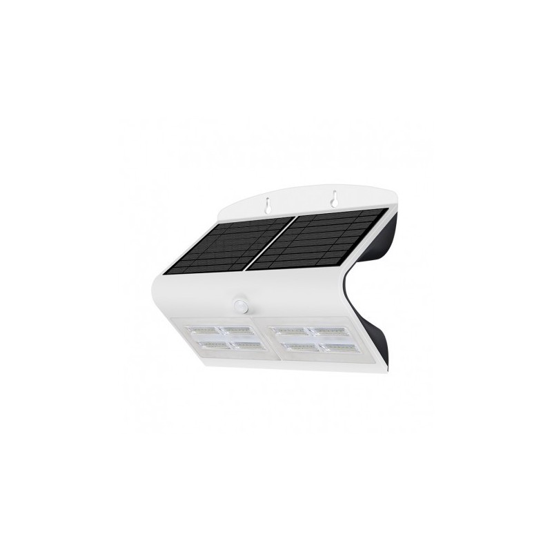                        Applique murale Led solaire blanche - 6.8W - 4000°K - Non dimmable - Avec ampoule