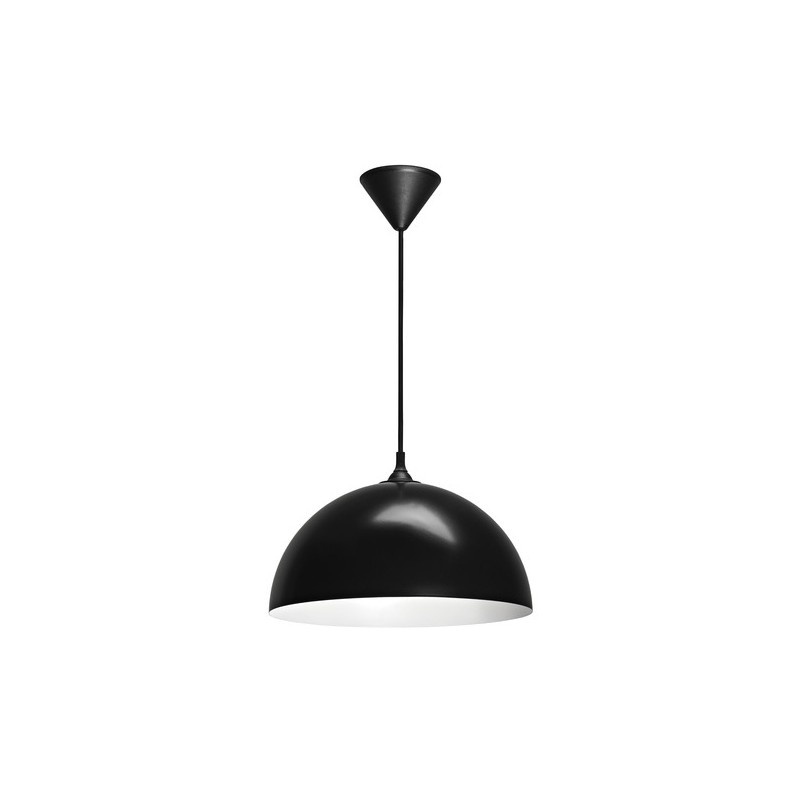                         Suspension Como - 60W - E27 - Sans ampoule - Noir / Blanc