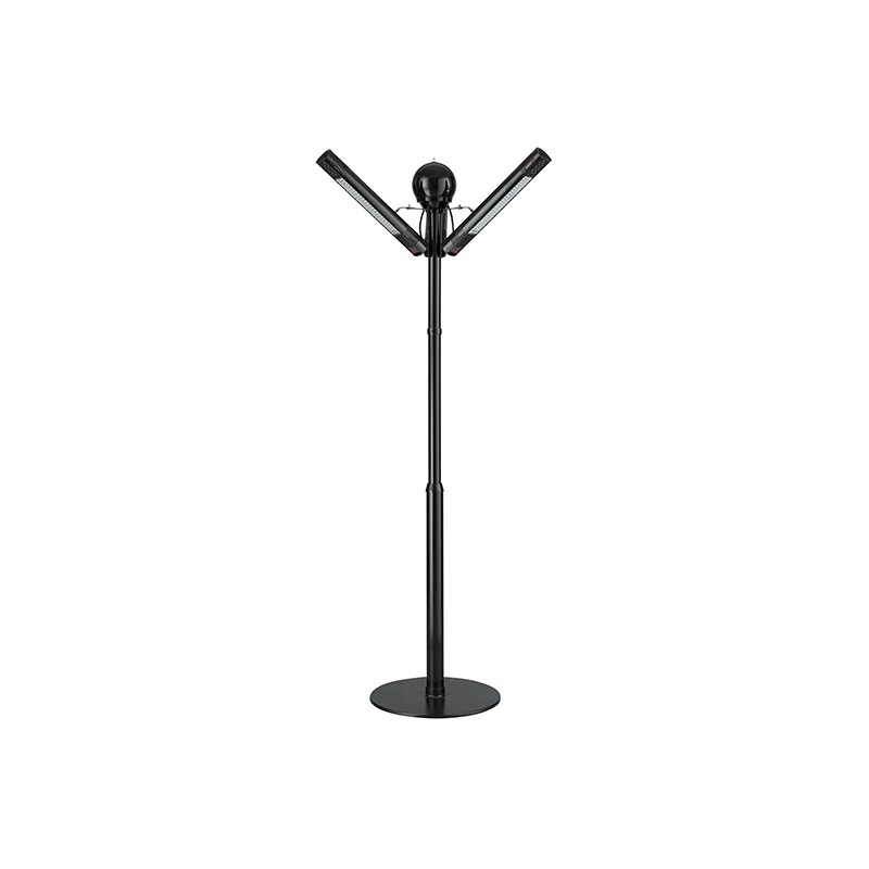                         Parasol chauffant électrique Infrapalm IHPA30W - 3000W - IP67 - Aluminium - Noir
