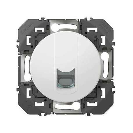 Prise blindée RJ45 Dooxie - Cat.6 STP - 16A - Blanc