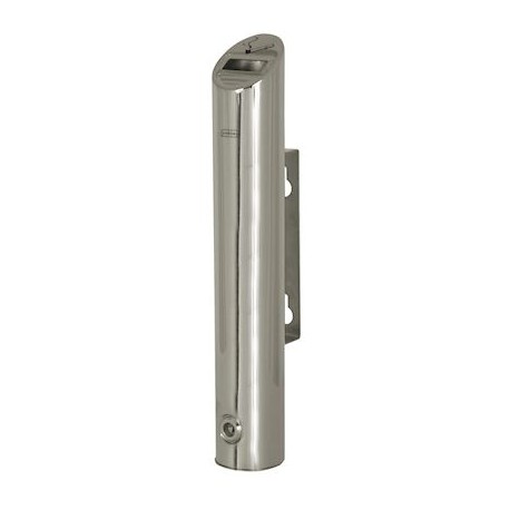 Cendrier tubulaire Totem - Mural - 1,8L - Inox miroir