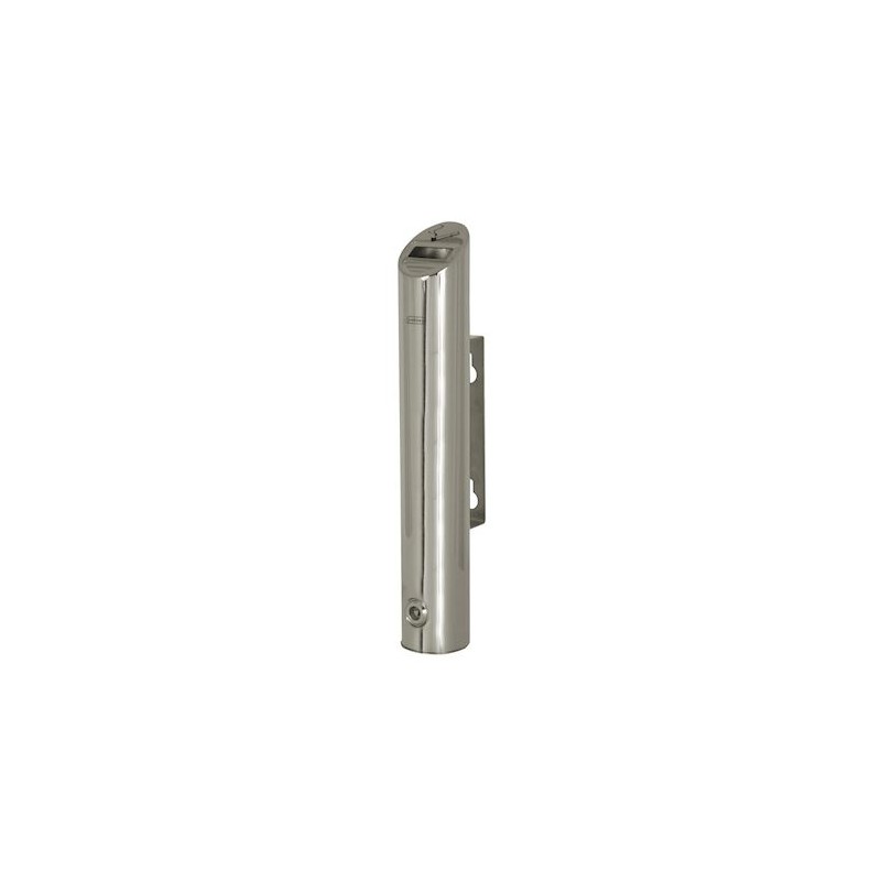                         Cendrier tubulaire Totem - Mural - 1,8L - Inox miroir
