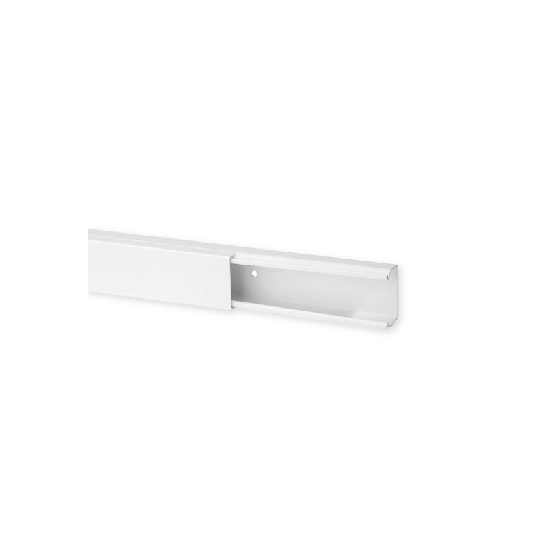                         Goulotte de distribution TA-E 40x25mm - Barre de 2m - 1 compartiment - Blanc