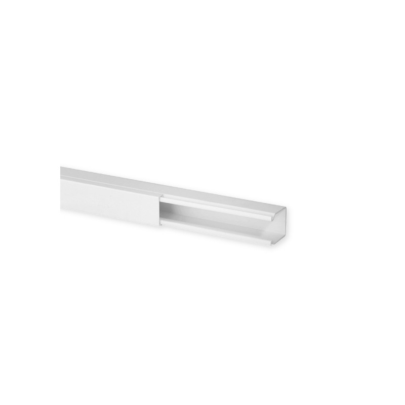                         Goulotte de distribution TA-E 25x30mm - Barre de 2m - 1 compartiment - Blanc