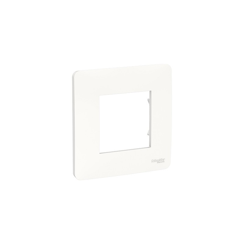                         Plaque Unica Studio - Blanc - 2 modules - 1 poste