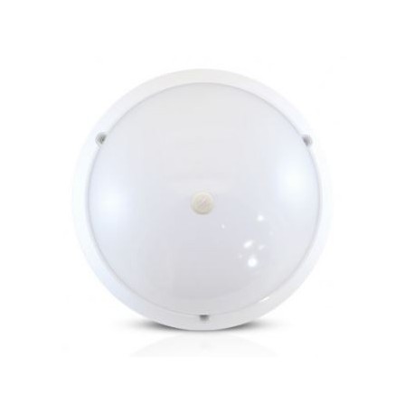 HUBLOT LED 18W 1600LM 845 IP65 BLANC ROND DETECTEUR