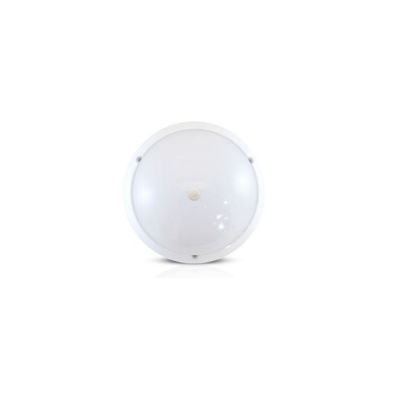                         Plafonnier LED Hublot 18W- Ø 296mm - 4500K - avec détecteur  IR - Blanc
