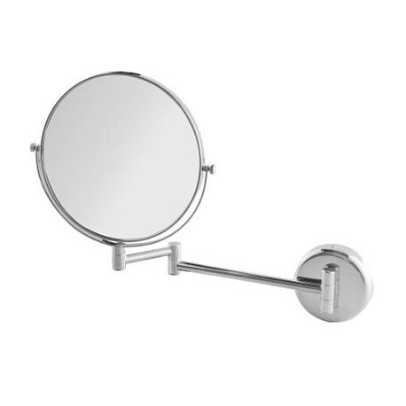 Miroir mural ”Fiesta mural” - Double face - Rond - Chrome
