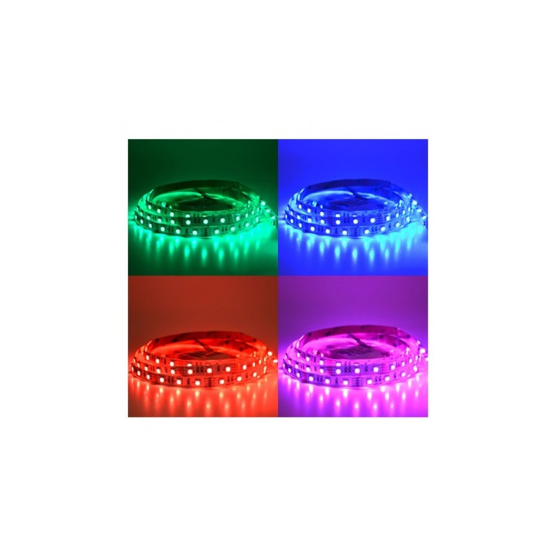                        Ruban LED -  5m - 72W - 12V - RGB - IP20 - Dimmable 