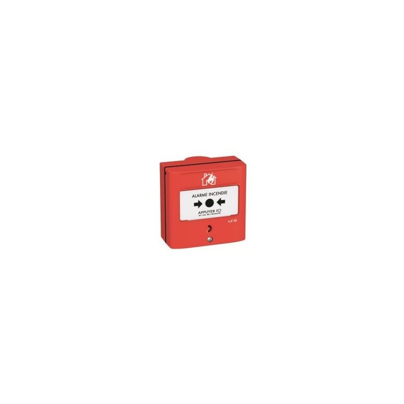                         Déclencheur manuel à membrane réarmable - IP30 -  Rouge