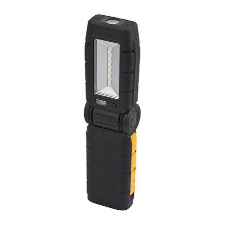 Lampe portable 6+1 LED - Rechargeable - 280+70lm - Noir