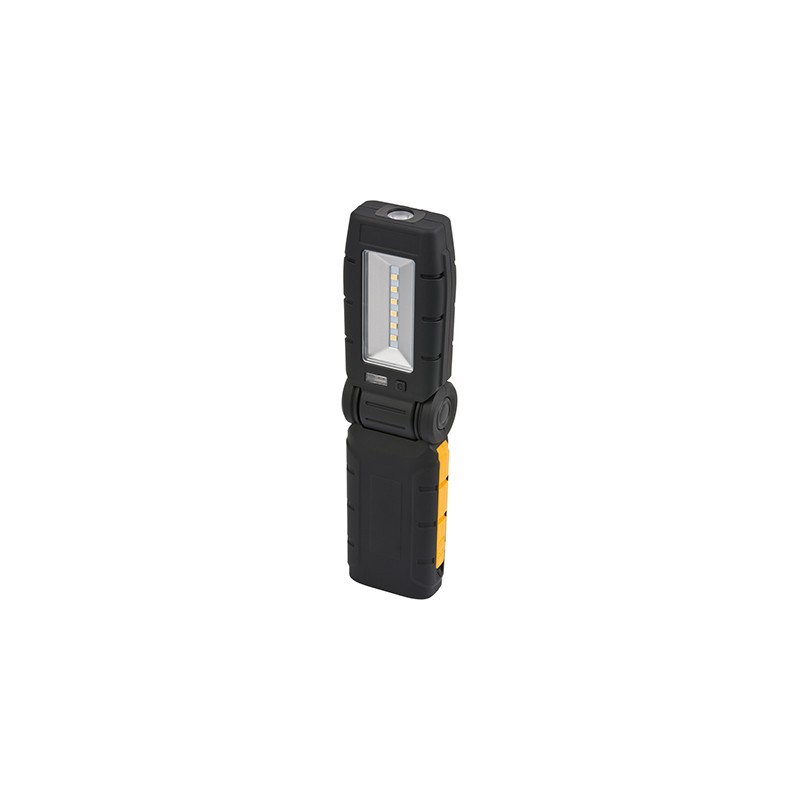                         Lampe portable 6+1 LED - Rechargeable - 280+70lm - Noir